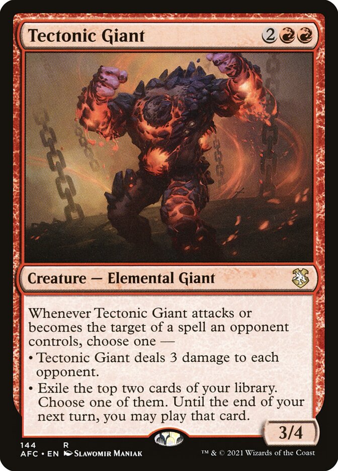Tectonic Giant (144) - Forgotten Realms Commander (AFC)