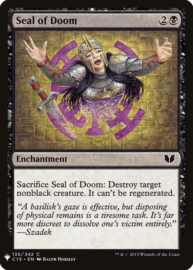 Seal of Doom (C15-135) - The List (PLST)