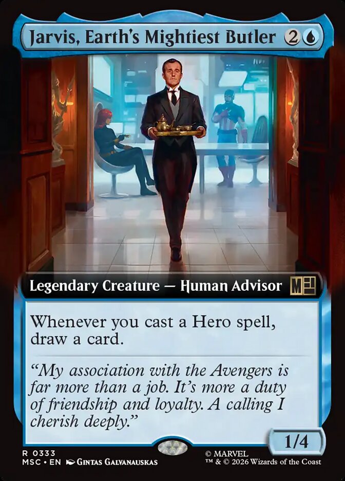 Jarvis, Earth's Mightiest Butler (333) - Marvel Super Heroes Commander (MSC)