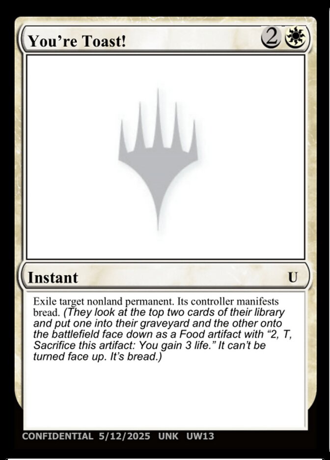 You're Toast! (UW13) - Unknown Event (UNK)