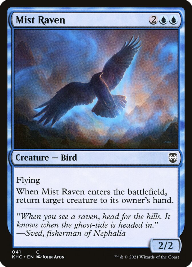 Mist Raven (41) - Kaldheim Commander (KHC)