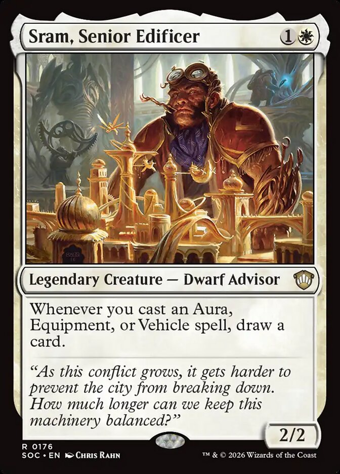 Sram, Senior Edificer (176) - Secrets of Strixhaven Commander (SOC)