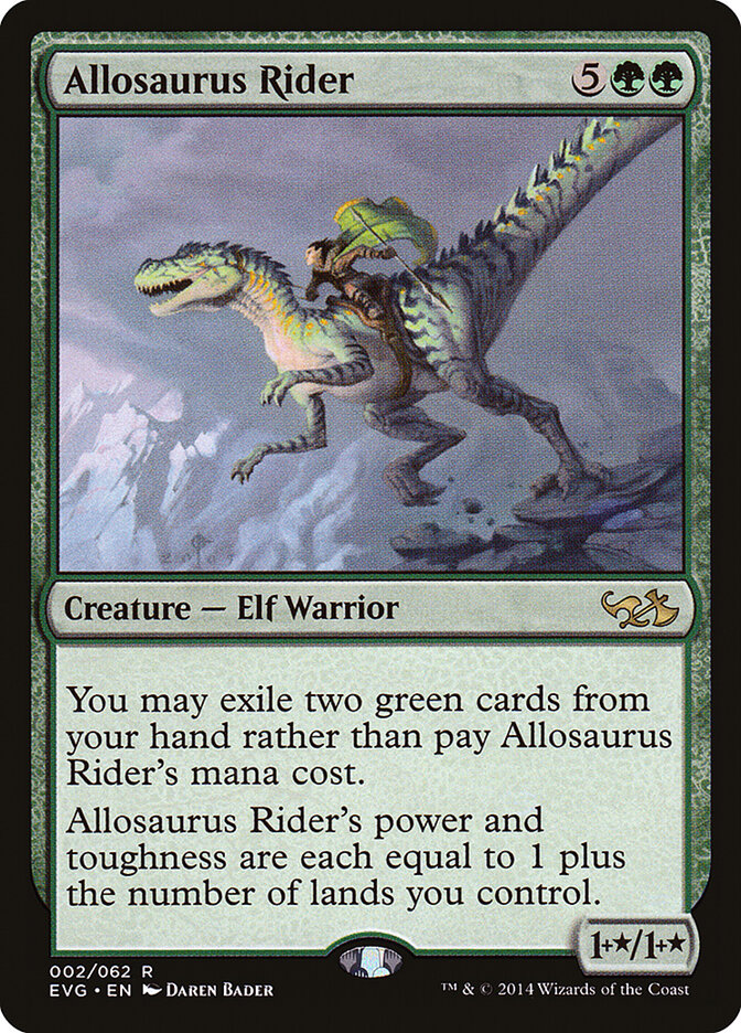 Allosaurus Rider (2) - Duel Decks Anthology: Elves vs. Goblins (EVG)