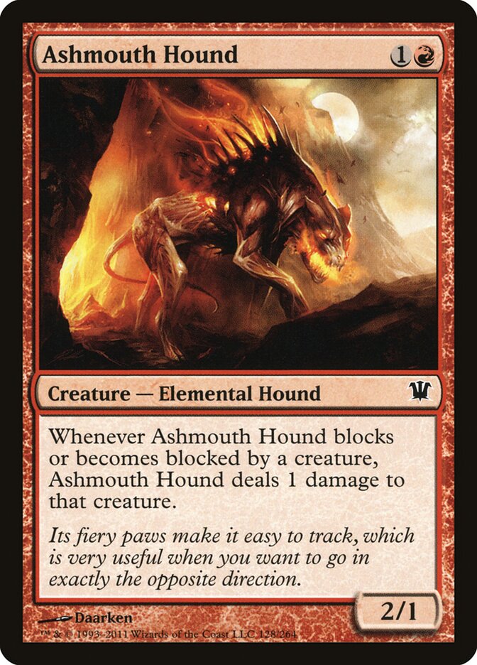 Ashmouth Hound (128) - Innistrad (ISD)