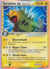 Tyranitar ex Delta Species (99) - EX Dragon Frontiers (DF)