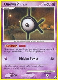 Unown K (68) - Secret Wonders (SW)