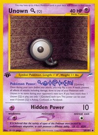 Unown Q (59) - Neo Destiny (N4)