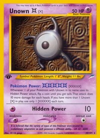 Unown X (30) - Neo Destiny (N4)