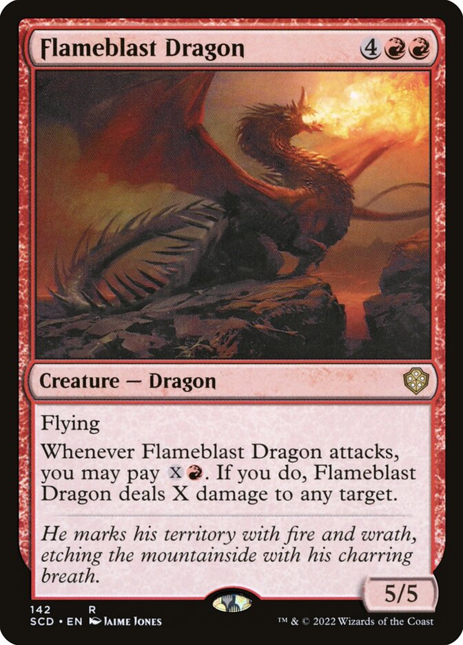 Flameblast Dragon (142) - Starter Commander Decks (SCD)