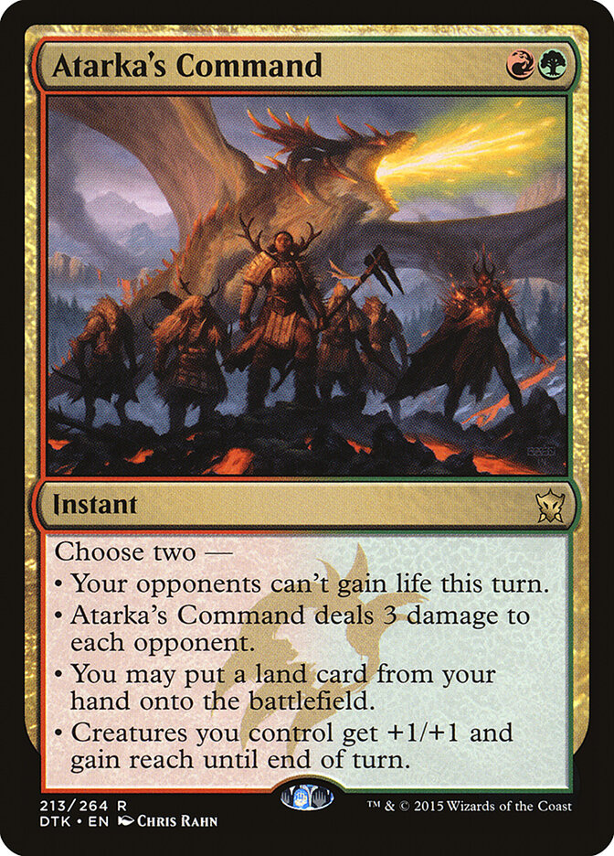 Atarka's Command (213) - Dragons of Tarkir (DTK)