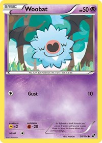 Woobat (50) - Black and White (BLW)