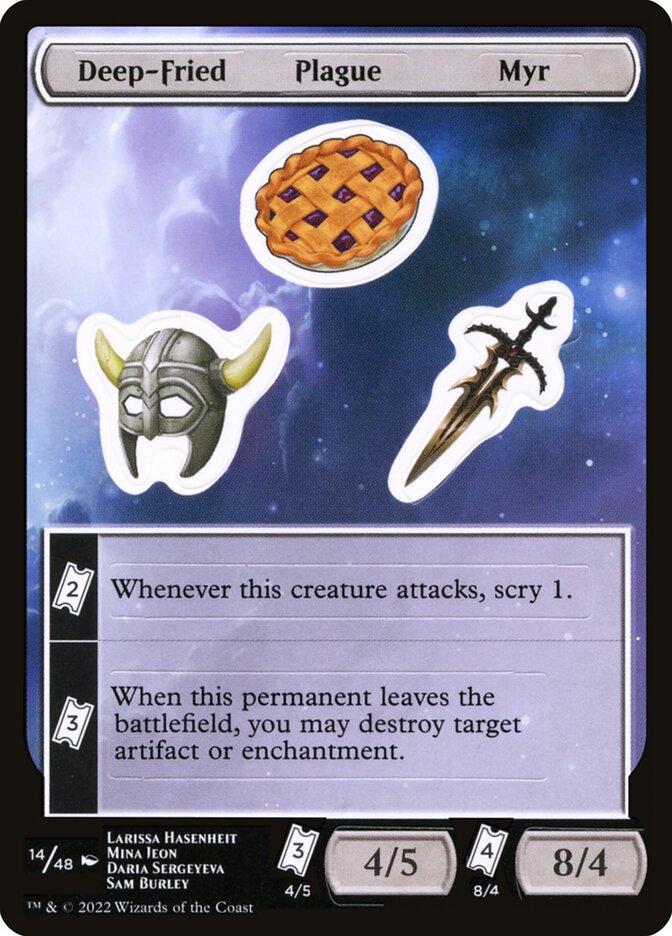 Deep-Fried Plague Myr (14) - Unfinity Sticker Sheets (SUNF)