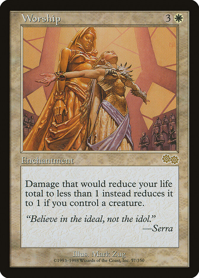 Worship (57) - Urza's Saga (USG)