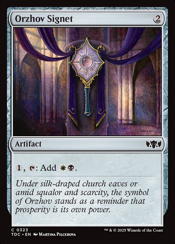 Orzhov Signet (323) - Tarkir: Dragonstorm Commander (TDC)