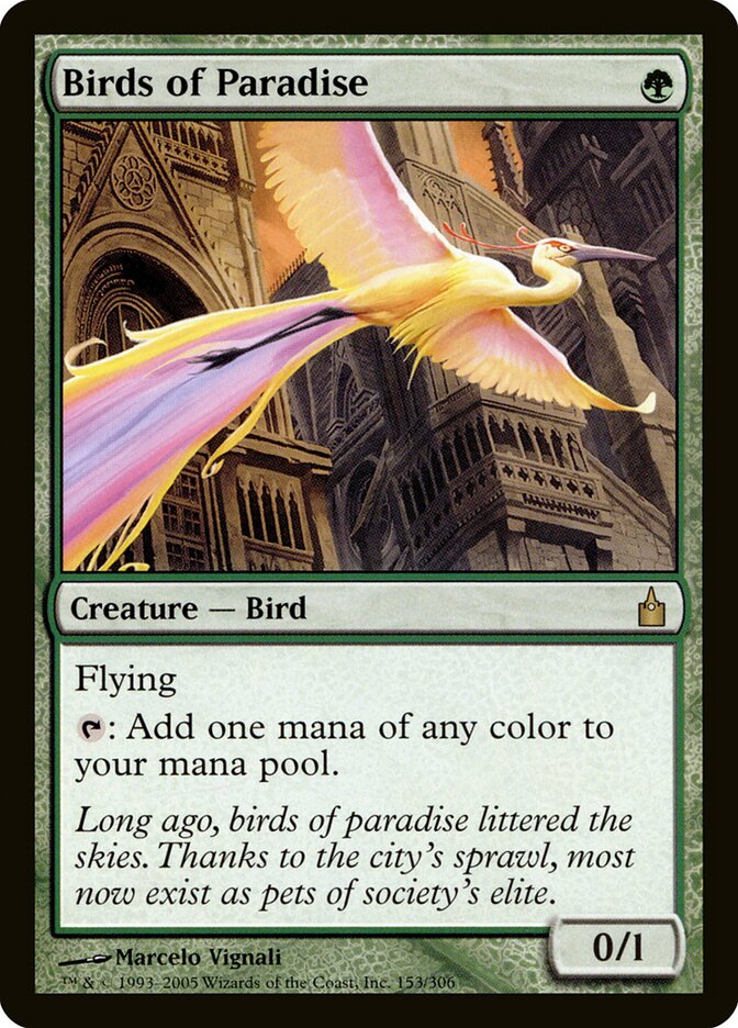 Birds of Paradise (153) - Ravnica: City of Guilds (RAV)