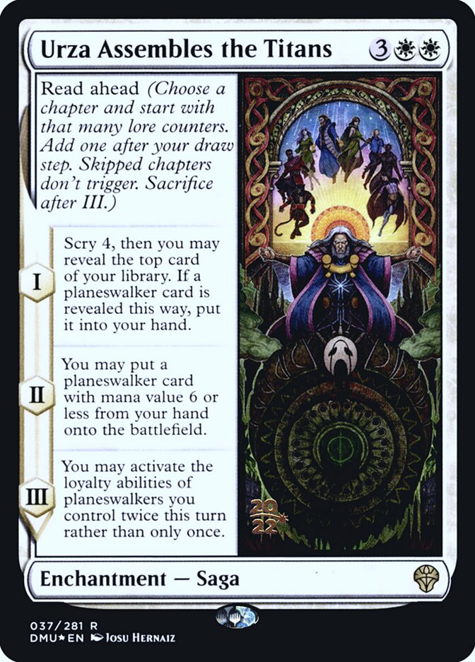 Urza Assembles the Titans (37s) - Dominaria United Promos (PDMU)