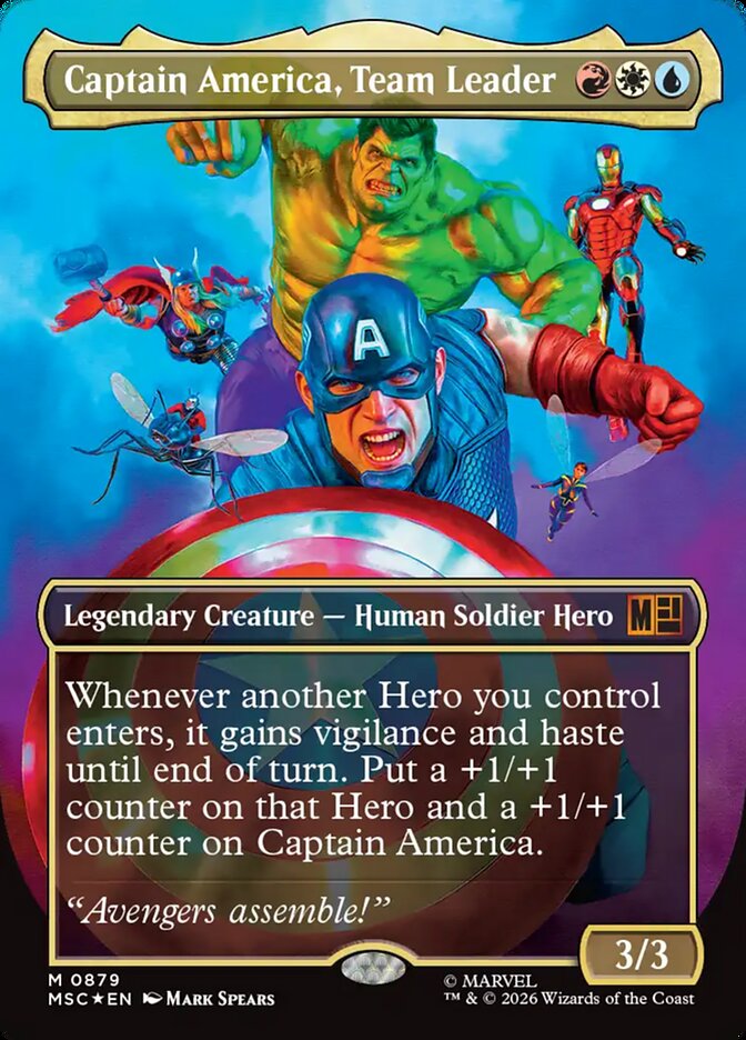 Captain America, Team Leader (879) - Marvel Super Heroes Commander (MSC)