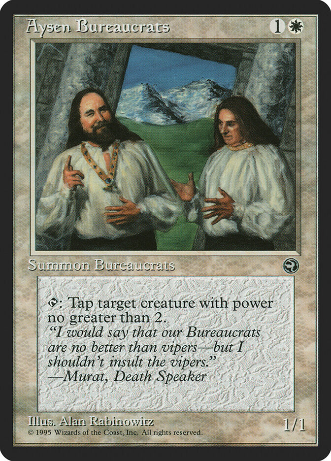Aysen Bureaucrats (3a) - Homelands (HML)