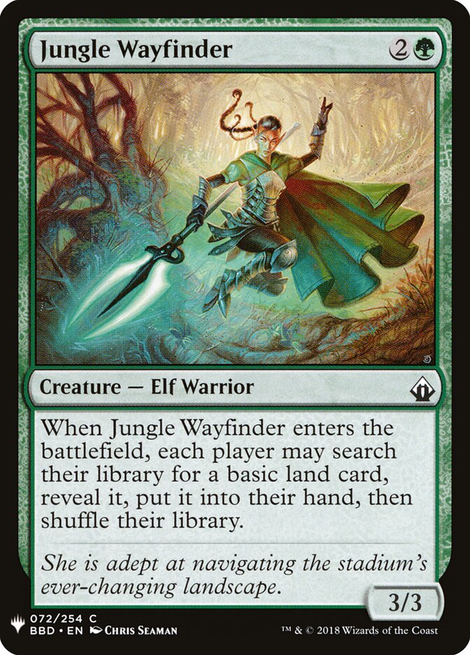 Jungle Wayfinder (BBD-72) - The List (PLST)