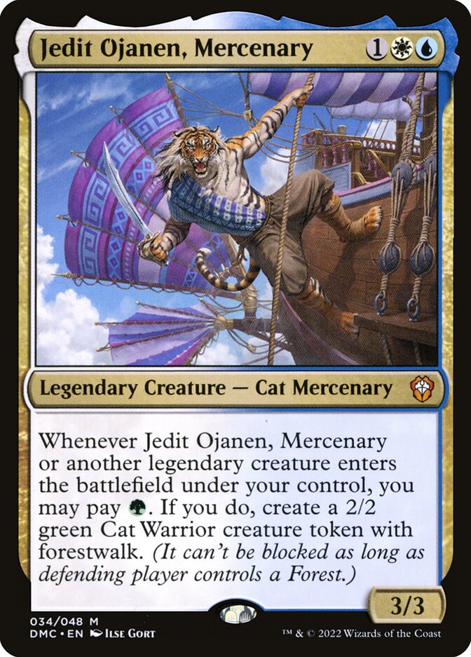 Jedit Ojanen, Mercenary (34) - Dominaria United Commander (DMC)