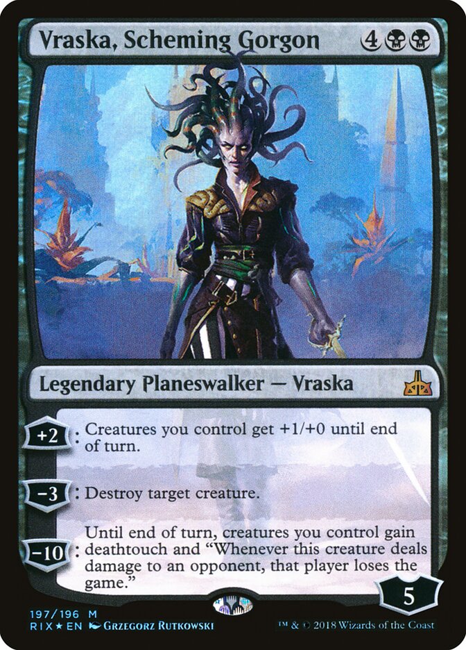 Vraska, Scheming Gorgon (197) - Rivals of Ixalan (RIX)