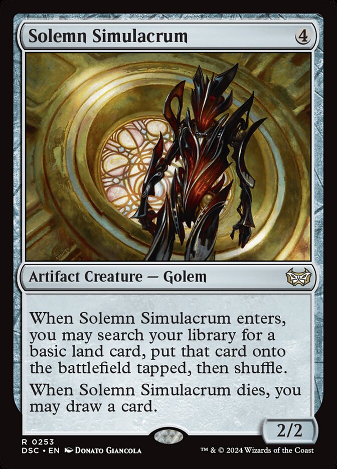 Solemn Simulacrum (253) - Duskmourn: House of Horror Commander (DSC)