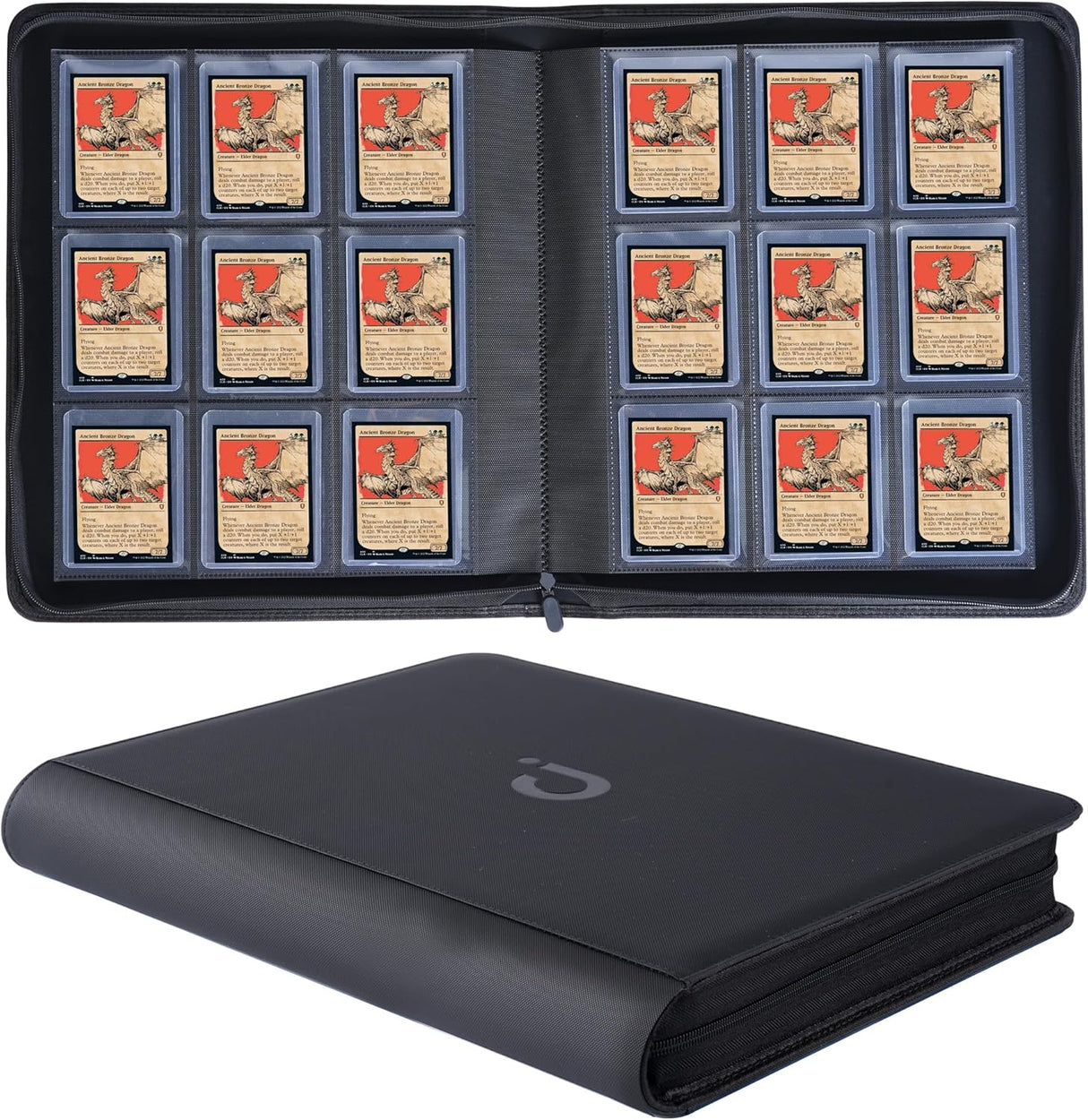 Toploader (3" x 4" Rigid) Binder, Capacity 288 Cards - D DACCKIT
