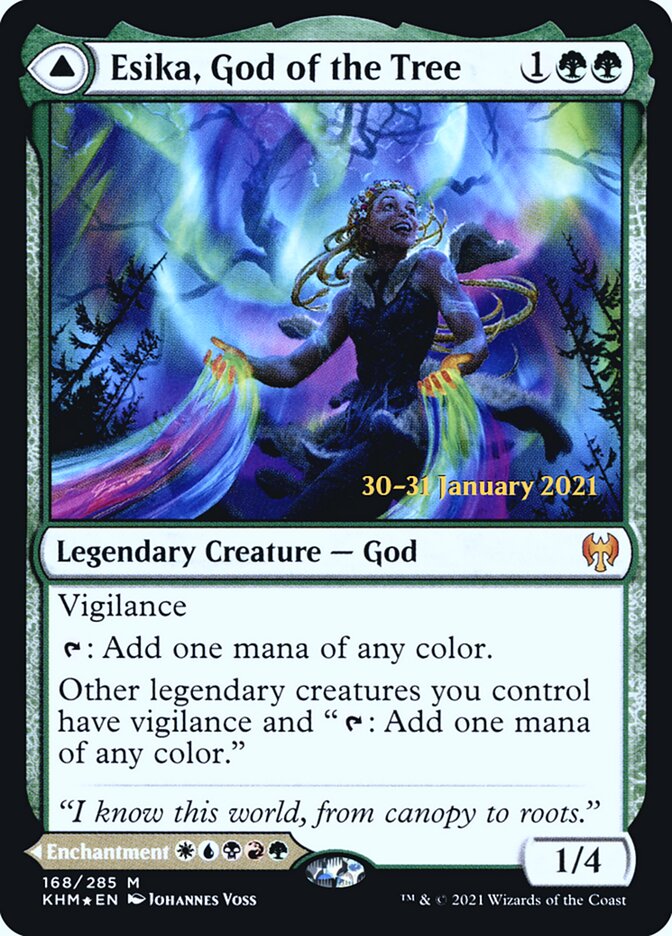 Esika, God of the Tree // The Prismatic Bridge (168s) - Kaldheim Promos (PKHM)
