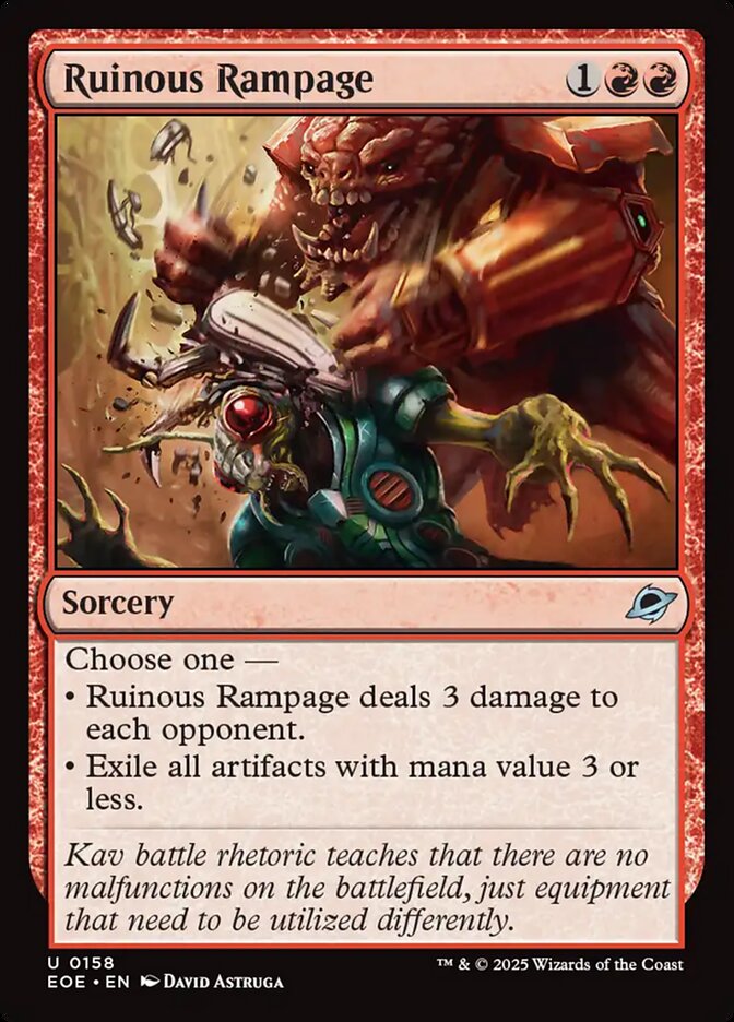 Ruinous Rampage (158) - Edge of Eternities (EOE)
