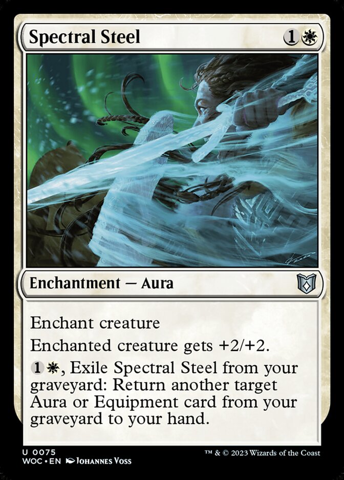 Spectral Steel (75) - Wilds of Eldraine Commander (WOC)