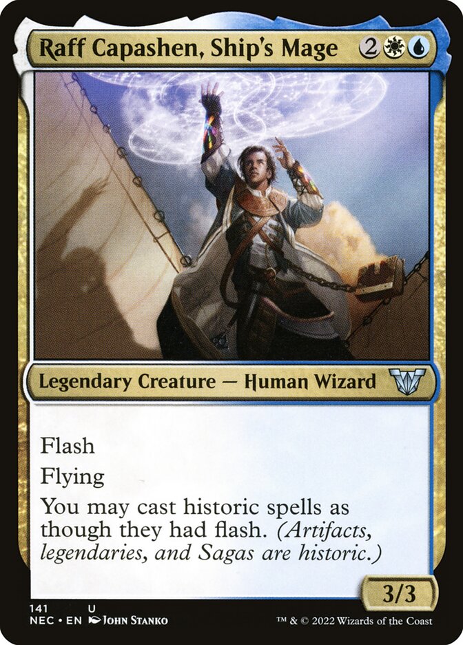 Raff Capashen, Ship's Mage (141) - Neon Dynasty Commander (NEC)