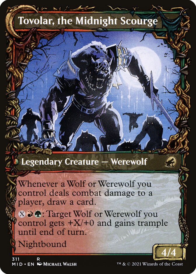 Tovolar, Dire Overlord // Tovolar, the Midnight Scourge (311) - Innistrad: Midnight Hunt (MID)
