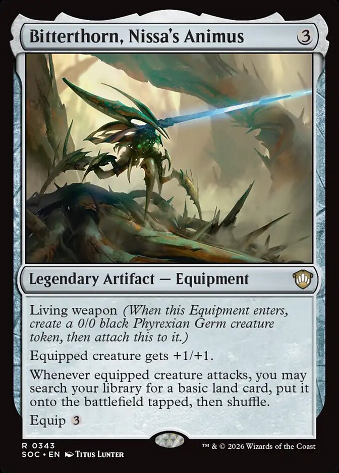 Bitterthorn, Nissa's Animus (343) - Secrets of Strixhaven Commander (SOC)
