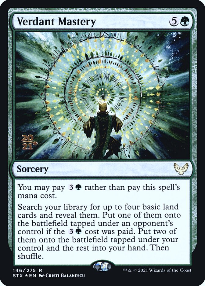 Verdant Mastery (146s) - Strixhaven: School of Mages Promos (PSTX)