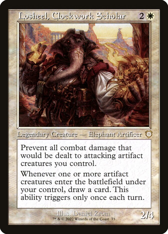 Losheel, Clockwork Scholar (73) - The Brothers' War Commander (BRC)