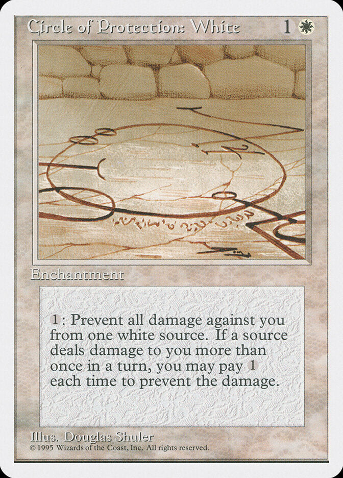 Circle of Protection: White (18) - Fourth Edition (4ED)