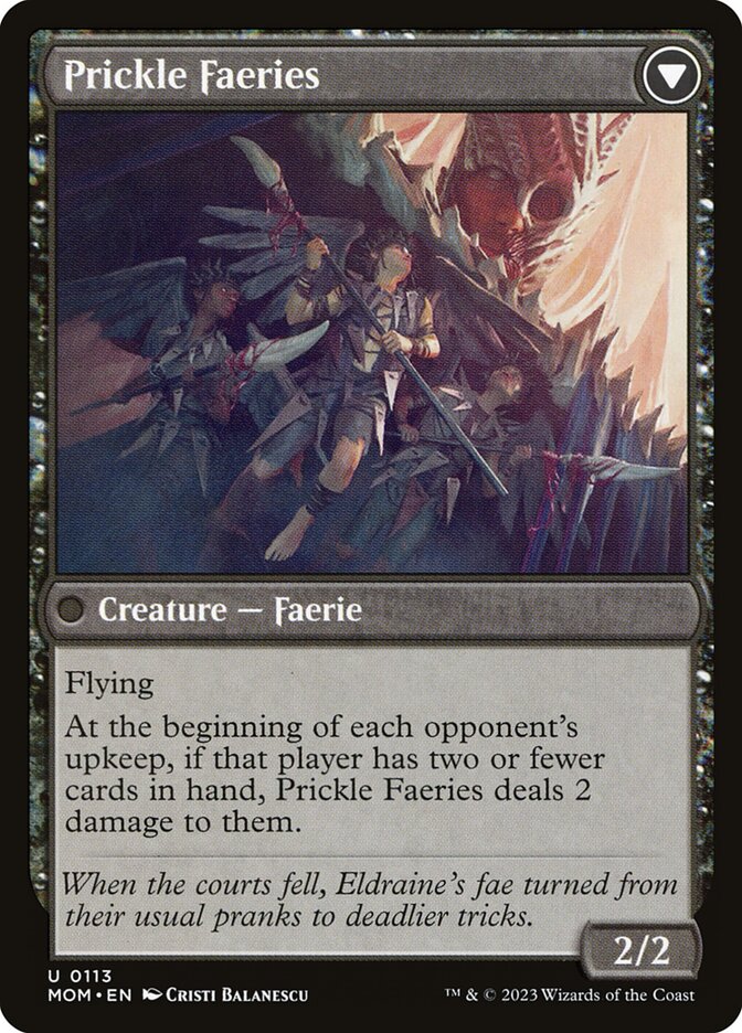 Invasion of Eldraine // Prickle Faeries (113) - March of the Machine (MOM)