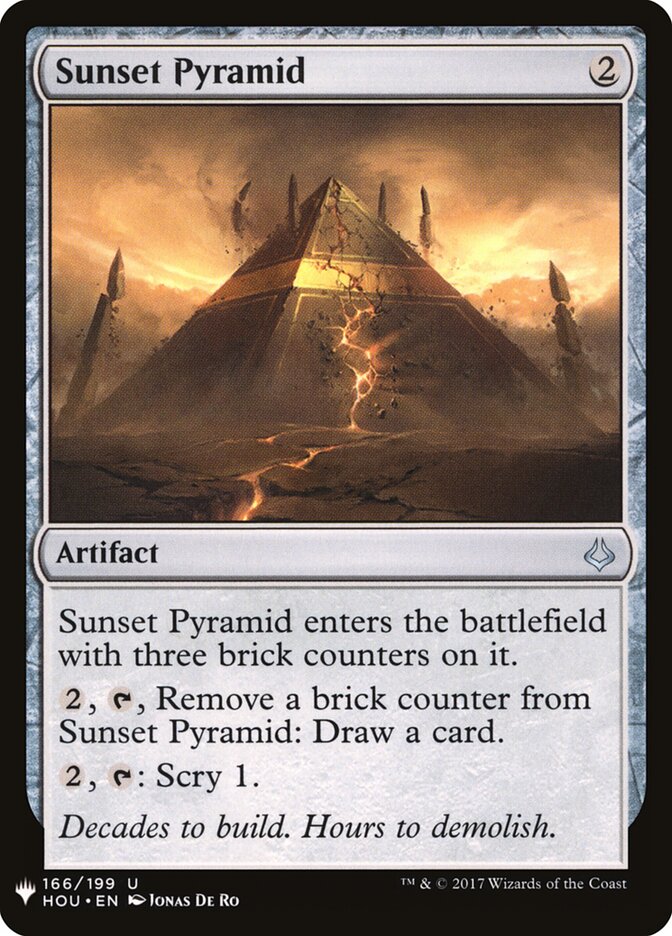 Sunset Pyramid (HOU-166) - The List (PLST)