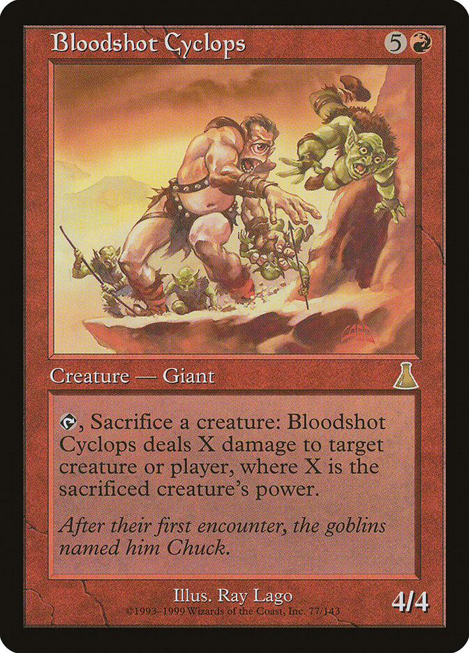 Bloodshot Cyclops (77) - Urza's Destiny (UDS)