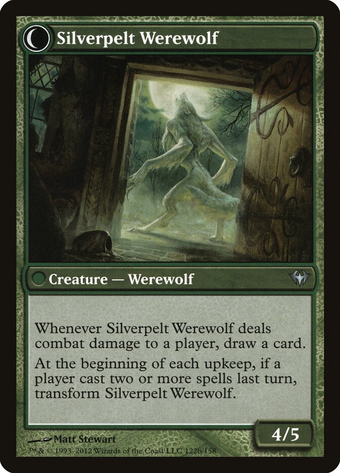 Lambholt Elder // Silverpelt Werewolf (122) - Dark Ascension (DKA)