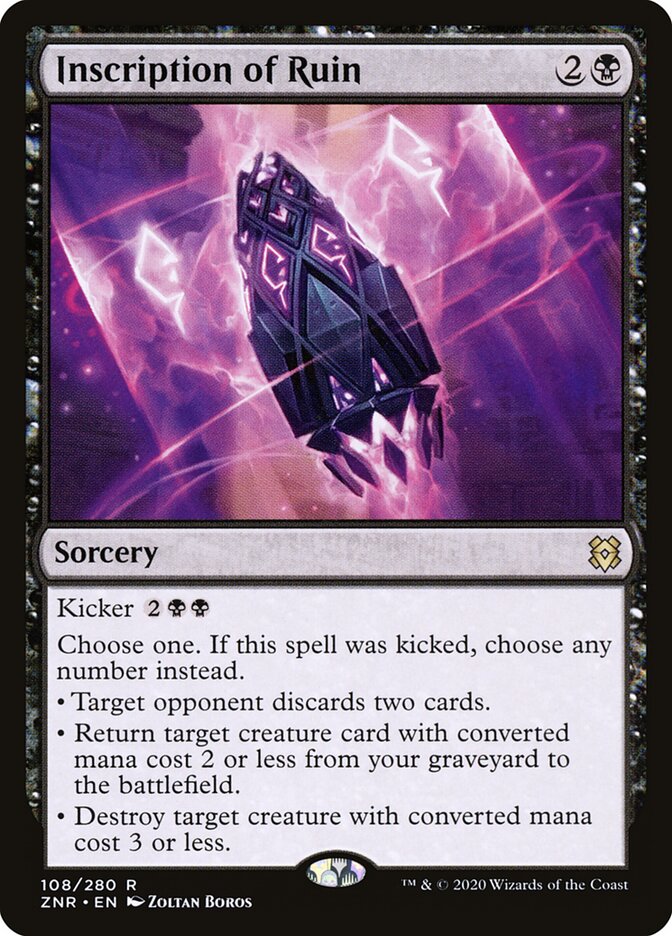Inscription of Ruin (108) - Zendikar Rising (ZNR)