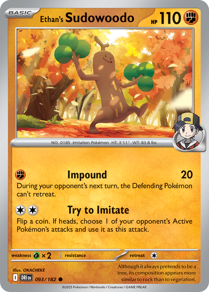 Ethan's Sudowoodo (93/182) - Destined Rivals (DRI)