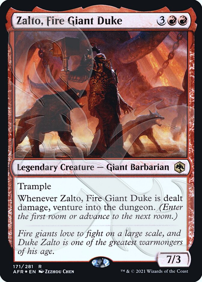 Zalto, Fire Giant Duke (171a) - Adventures in the Forgotten Realms Promos (PAFR)