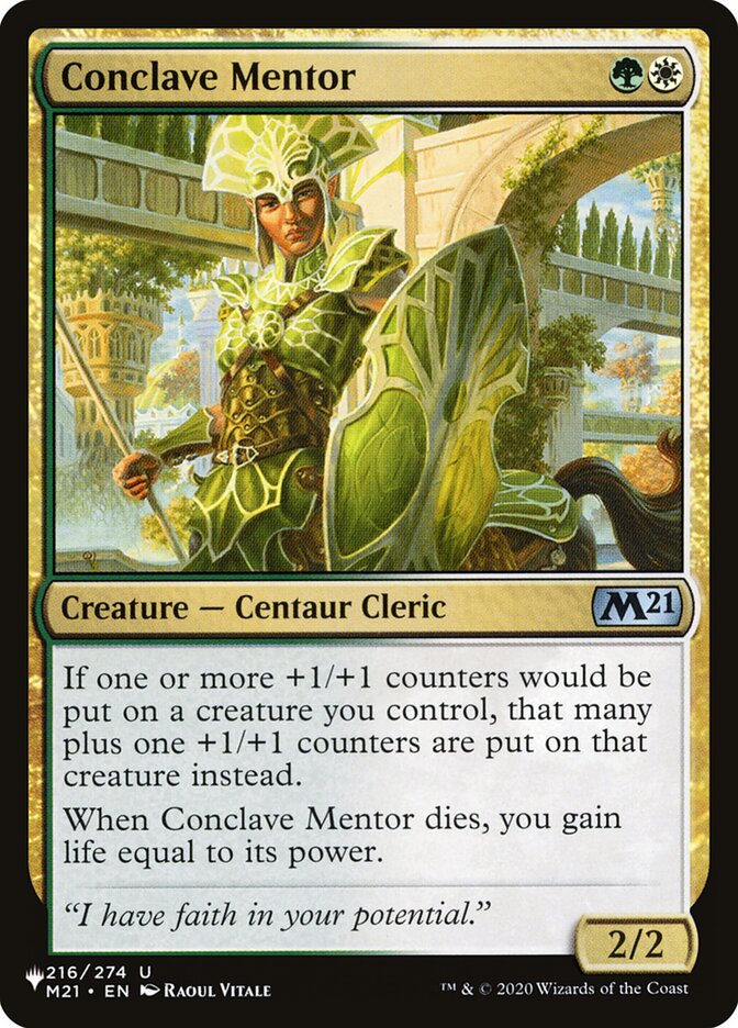 Conclave Mentor (M21-216) - The List (PLST)