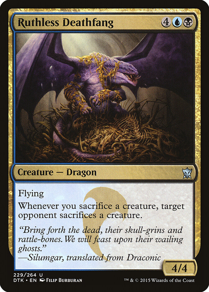 Ruthless Deathfang (229) - Dragons of Tarkir (DTK)