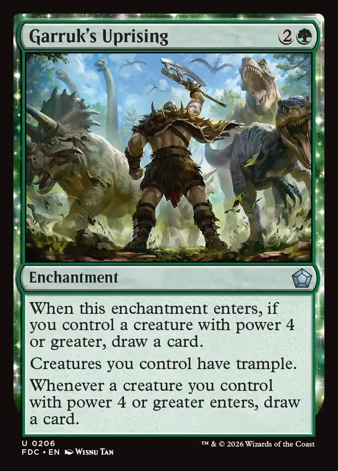 Garruk's Uprising (206) - Foundations Commander (FDC)
