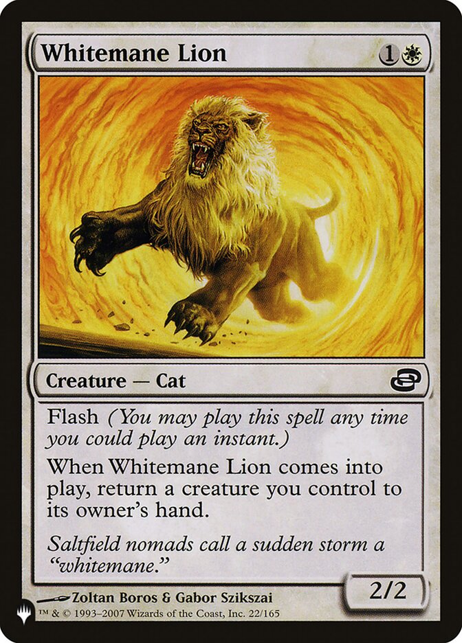 Whitemane Lion (PLC-22) - The List (PLST)