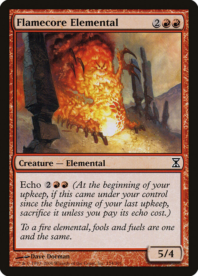 Flamecore Elemental (154) - Time Spiral (TSP)