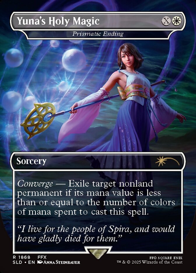 Yuna's Holy Magic - Prismatic Ending (1868) - Secret Lair Drop (SLD)