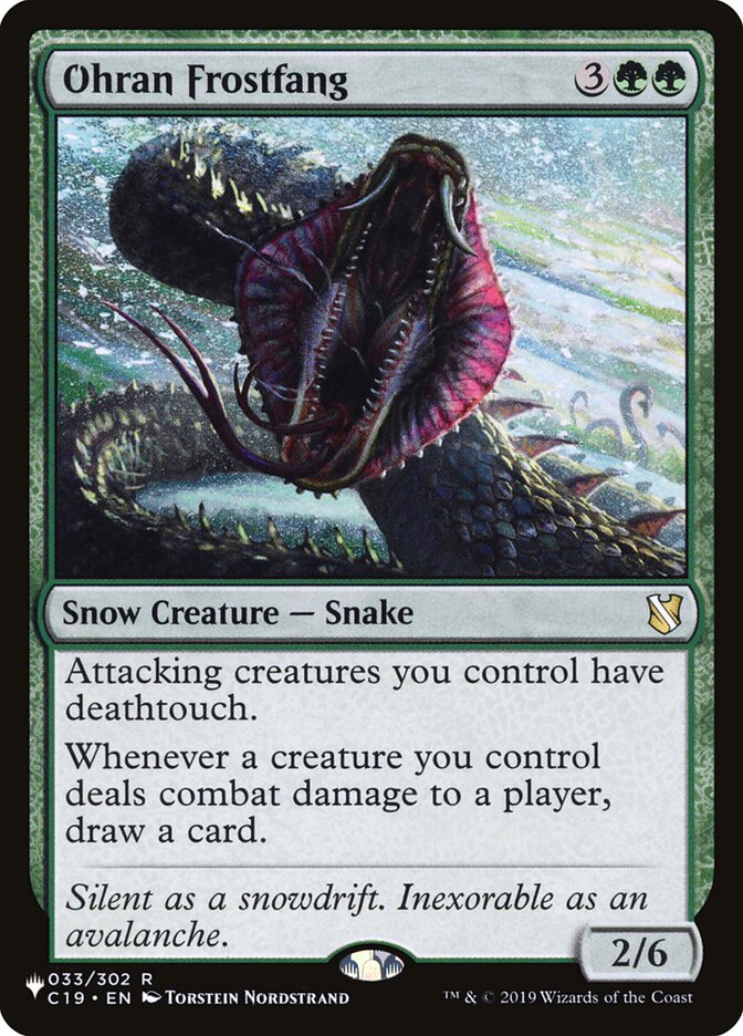 Ohran Frostfang (C19-33) - The List (PLST)